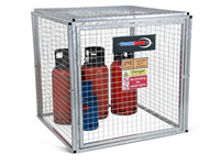 Tradesafe Modular Fully Galvanised Gas Cage 1.2m  x 1.2m x 1.2m (Includes Signage)