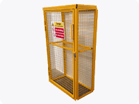 Gas Bottle Storage Cage - 50kg - Shelf Included
